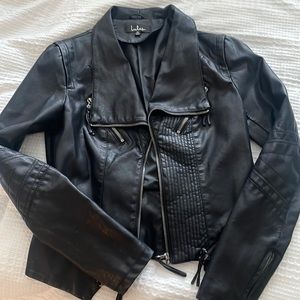 Lulus vegan leather jacket